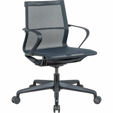 INTERION BY GLOBAL INDUSTRIAL Interion All Mesh Task Chair, Black 695945BK
